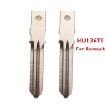 10pcs original key blade HU136 HU136TE Flip uncut Car Key Blade For Renault Megan Modus Clio Modus Kangoo Logan Sandero Duster|C