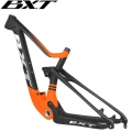 BXT 29er Carbon Full Suspension Mountain Frame BSA Carbon Frame XC MTB Frames Travel 100mm BOOST Frame Thru Axle 142x12/148x12mm