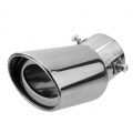 1pc Universal Car Vehicle Stainless Steel Tail Throat Exhaust System Muffler Pipe For Toyota Nissan Ford Chevrolet Hyundai Honda