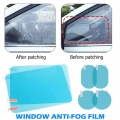 2/4pcs Car Side Rearview Mirror Waterproof Anti-fog Film Side Window Glass Film Can Protect Your Vision Driving On Rainy Days -