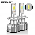 Infitary 20000lm H7 H4 Led Headlights For Cars Bulbs 6500k H1 H3 H11 H8 H13 9005 9004 9007 Mini Auto Fog Light 12v 24v Headlamps