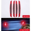 4pcs/set Reflective Warning Door Side Edge Protection Anti-scratch Protector Glue Sticker For Auto Car - Styling Mouldings - Off