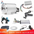 Electric Scooter Motor 2000w 3000w Ebike Conversion Kit 48v/72v Bldc Brushless Motor Controller Throttle - Electric Bicycle Moto