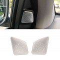 2pcs Interior Inner Side Mirror Audio Sound Speaker Twitter Decorative Cover Trim for Volvo XC90 I 1st generation 2003 2014 year