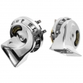 2x Loud Dual tone Snail Horn Universal Fit For Car 12V 115dB Loudspeaker|Multi-tone & Claxon Horns| - ebikpro.com