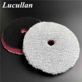 Lucullan 150mm Microfiber Finishing Foam Pad with Black Hook&Loop DA Polishers Use To Remove Moderate Paint|Sponges, Cloths