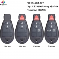 KEYECU Fobik Remote Key With 2 3 4 5 Buttons 433MHz 4A Chip FOB for Jeep Cherokee 2014 2015 2016 2017 2018 2019 FCC ID: GQ4 53T|