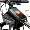 X TIGER Rainproof Bicycle Bag Bike Frame Bag Touchscreen Phone Case Cycling Bags MTB Bike Bicycle Top Tube Handlebar Bicycle Bag