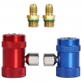 Car Auto AC High / Low Side R1234yf Quick Couplers Adapters Conversion Kit With Manual Couplers|Shifters| - ebikpro.com