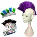 Helmet Hawks Outdoor Synthetic Wigs Motorcycle Accessories Solid Reusable Bicycle Racing Hair Sticker Mohawk Stick On Cycling -