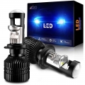 Aileo Mini H7 Led Bulb Projector Lens Automobles Headlight Lamp 70w/pair 16000lm 12v Rhd Lhd - Car Headlight Bulbs(led) - Office