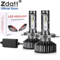 Zdatt H7 Led Headlight Turbo H4 Led Canbus 9005 Hb3 9006 Hb4 12v Car Lights 16000lm 80w H11 H8 H9 Fog Light Bulb 6000k Auto Lamp