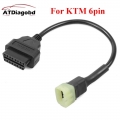 FOR KTM 6 pin to obd 16 pin adapter cable for TuneECU software to Motorcycle motorbikes ECU 6pin cable|Car Diagnostic Cables &am