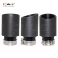 Car Matte Carbon Fibre Exhaust System Muffler Pipe Tip Curl Universal Black Stainless Mufflers Decorations For Akrapovic - Muffl