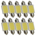 10pcs Truck Led 12/24 V Auto Lichtkoepel Festoen Cob 12 Chip 12 Chips 36mm 39mm 41mm C5w C10w Interieur Licht Kentekenplaatverli