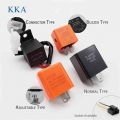 2 Pin Blinker Flasher Relay For Motorcycle Indicator 12v Led, Connector/buzzer/adjustable/normal Type