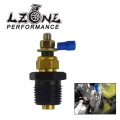 Lzone For K-swap Coolant Temp Sender Sensor Adapter K20 K24 For Honda Civic Integra + Fittings Adaptor 3/8-1/8npt Jr-tsu01+tsu02