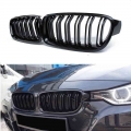 Car Front Grille Racing Front Sport Grill Gloss Black Double Slat Kidney Grille For BMW 3 Series F30 F35 2012 2018|Racing Grills