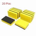 20Pcs Car Ceramic Coating EVA Sponge Glass Nano Coat Wax Applicator Pads Yellow 7.5x5x1.5cm Auto Waxing Polishing Accessory|Spon