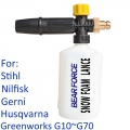High Pressure Car Washer Snow Foam Lance Soap Gun Nozzle Foam Generator for Nilfisk Gerni Omax Stihl Greenworks Husqvarna|Water