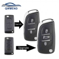 Modified Flip Car Key Shell Case For Citroen C2 C4 C5 Berlingo Xsara Picasso For Peugeot 306 407 807 Partner Va2/hu83 2/3but - C