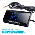 Mini Led Display Digital Voltmeter Panel Volt Voltage Meter Tester Reverse Connection Protection 12v For Car Motorcycle Hot - Vo