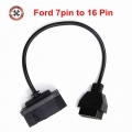 7pin For Ford 7Pin to OBD2 16Pin Cable Converter For Ford 7 Pin OBDII 16 Pin Female Connector Transfer|obdii cable|ford cable16