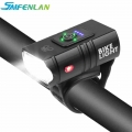 T6 LED Bicycle Light 10W 800LM USB Rechargeable Power Display 2*T6 LED Bike Front Lamp Flashlight Cycling Equipment|Bicycle Ligh