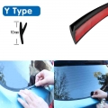 Y Type Car Rubber Seal Car Window Sealant Rubber Roof Windshield Protector Seal Strips Trim For Auto Front Rear Windshield - Fil