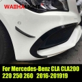 Car Front Bumper Splitter Spoilers Canard Air Knife Surround Trim for Mercedes Benz CLA CLA200 220 250 260 2016 2019|Chokes| -