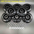 speed skate wheel 90 mm 100 mm 110 mm including bearing abec 9|Flashing Roller| - Ebikpro.com