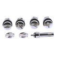 4pcs Universal Stealth Flush Mount Car Ruber Wheel Tyre Hidden Tapa Valvula Rueda Kit Valve Stems Cap Set Kit Auto Accessories -