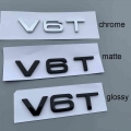 Letter Number Emblem V6t V8t V10 W12 Car Styling Fender Side Rear Trunk Badge Logo Sticker For Audi A4l A5 A6l A7 A8l Tt Rs7 Sq5