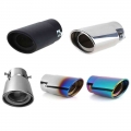 Universal Car Exhaust Muffler Tip Round Stainless Steel Car Tail Rear Chrome Exhaust Pipe Tail Muffler Tip Pipe Car Accessories