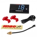 KOSO Mini Water Temperature Meter For XMAX250 300 NMAX CB 400 CB500X Temp Sensor Adapter Scooter Racing Motorcycle Accessories|W