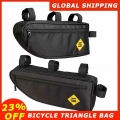 Bicycle Triangle Bag Bike Frame Front Tube Bag Waterproof Cycling Bag Battery Pannier Packing Pouch Accessories|Bicycle Bags &am