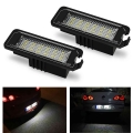 2x Number License Plate Light Lamp No Error 18smd Led 12v 6500k White For Vw Golf Mk4 Mk5 Mk6 Passat Polo Cc Eos Car Accessories