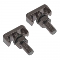 2pcs Battery Cable Terminal Connectors Car T-bolt Stainless Steel Batteries Cables Connectors Replace 19116852 - Nuts & Bolt