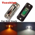 1pc 24V LED White Clearance Lights For DAF CF DAF XF Heavy Truck Lorry Top Sun Visor Signal Warning Lamps Side Maker Light E11|T