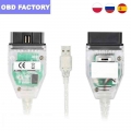 10PCS/LOT K+DCAN FTDI FT232RL Chip USB Connector For B M W K DCAN DIS SSS NCS Coding Diagnostic Cable For B M W Series Cars|Car