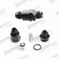 AN8 8AN Aluminium Non Return One Way Check Valve Fuel EFI Fitting Adapter Black Spring Type One Way|Fuel Supply & Treatment