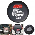 14" 15" 16" 17" Inch 4wd 4x4 Pvc Leather Spare Wheel Tire Cover Case Bag Pouch Protector Car Tyres 14 Inch F