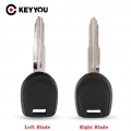 KEYYOU Right/Left Blade For Mitsubishi Colt Outlander Mirage Pajero Without Chip Car Transponder Remote Key Case Shell fob Case|