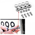 4Pcs/Set Chrome Anti theft Screws Car License Alloy Plate Bolts Frame Screwscar|Nuts & Bolts| - ebikpro.com