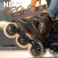 100% Original 2021 Powerslide NEXT Trinity Frame Inline Skates 3*125mm Street Racing Skate Roller Free Skating Patines|Skate Sho