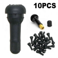 10/20pcs Black TR413 Tubeless Car Wheel Tire Valve Stems With Cap Tyre Rubber Valves With Dust Caps|Valve Stems & Caps| -