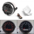 Universal 220km/h Speedometer 85mm Speed Gauge Meter 12V 24V With White/Amber Backlight And LCD For Car Truck Boat Motor|Speedom