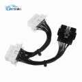 16 pin OBD2 OBDii OBD 2 Splitter Extension Cable one Male to Two Female Y Cable OBD2 splitter extension|Electrical