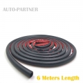 6 Meter/pcs small D type 9*10mm automotive weatherstripping sound insulation sealing rubber strip3m Sticky Tape car door seal|