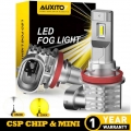 AUXITO 2Pcs 4000LM CANBUS H8 LED Fog Lights H10 H11 H16JP LED Bulb DRL Lamp for Audi Toyota Hyundai Kia Lexus Nissan 3000K 6500K